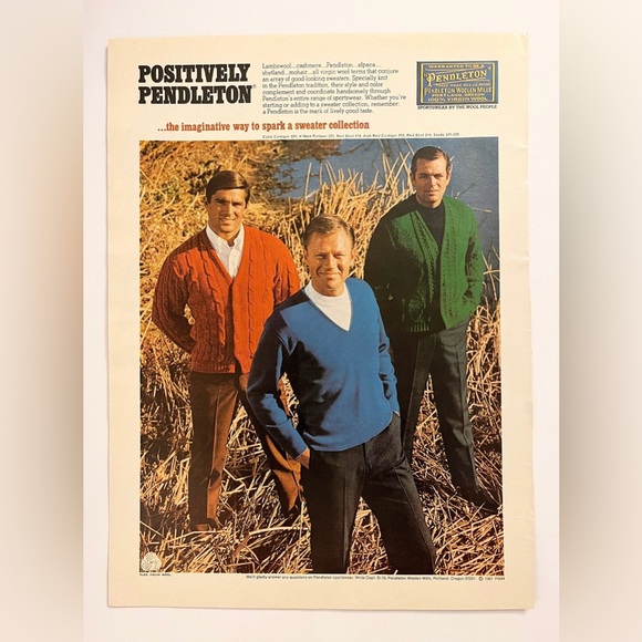 Pendleton | 1970s Vintage Magazine Advertisement - Picture 2 of 2